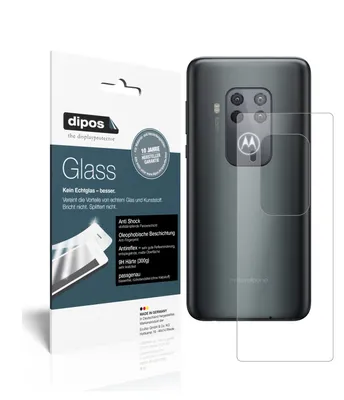 Produktbild von 2x Schutzfolie für Motorola One Zoom Rückseite matt - Anti-Shock 9H Folie dipos Glass Kunststoffglas