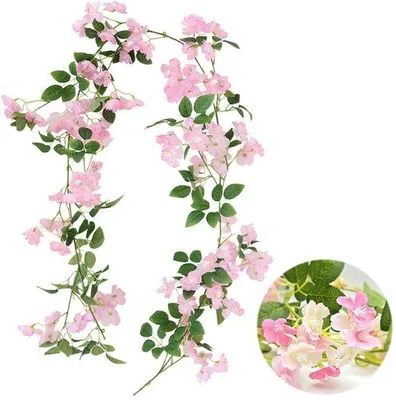 Produktbild von Kunstliche Kirschblüten Schaukel für Dekoration, 175 cm