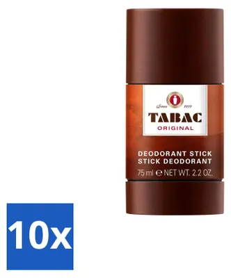 Image de 10 déodorants sticks "Tabac Original" - 75 ml - Pack économique - 10 pièces