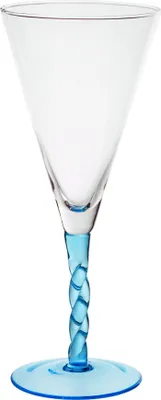 Produktbild von Eiscremeglas Twist hellblau 600 ml Eisbecher XL Dessertglas Kelchglas