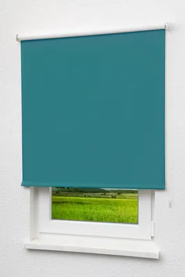 Produktbild von Lysel - Qualitätsrollo abdunkelnd türkis, (B x H) 93cm x 190cm in blau/türkis