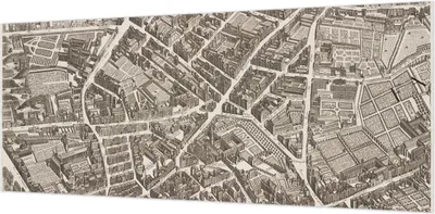 Produktbild von Wandtapete - Dekorative Tapete für Wohnzimmer- Tapetenfolie für Wanddekoration - 208x146 cm - Stadtlabyrinth