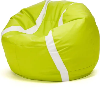 Produktbild von Ecopuf, Sitzsack Basketball XL, Pouf Kinder Kissen aus Kunstleder für Kinder, 105x55cm