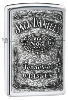 Produktbild von Zippo Feuerzeug Jack Daniel's® chrom Sturmfeuerzeug Benzin