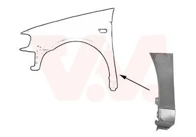 Immagine prodotto di VAN WEZEL Parafango anteriore sinistro (5824155) per VW Polo Van