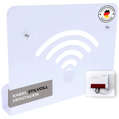 Image de Support mural pour modem routeur AVM FRITZBox, couleur blanche