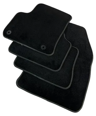 Obrázek produktu pro Koberečky do vozu Peugeot e-208, Opel Corsa, velur, černá barva