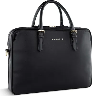 Immagine prodotto di bugatti borsa da ufficio laptop bag con scomparto per laptop Ella Business Bag Black Saffiano nero