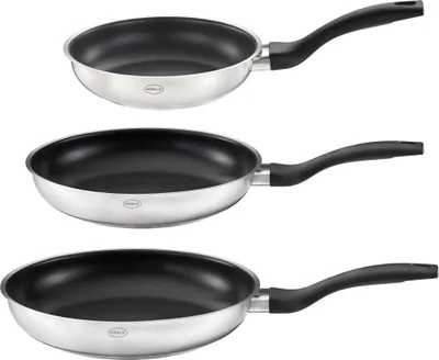 Produktbild von Rösle Basic Line 3-teiliges Pfannenset mit 20cm 24cm und 28cm