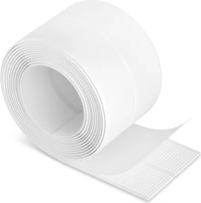 Produktbild von Isolbau - Dichtungsband Selbstklebend Dusche - 60 mm PVC Fugen-Dichtband für Bad & Küche - Wannendichtband Wasserdicht - Abdichtung für Badewannen, Waschbecken, Toiletten, Arbeitsplatten