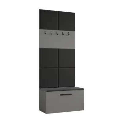 Produktbild von AX LIVING Garderoben Haken Rosanno I 80,6cm Breite Stilvoll Grau JS100