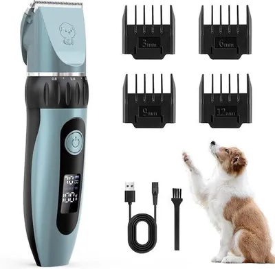 Productafbeelding van Hondenknipper Dierentrimmer - Professionele draadloze trimmer - 4 snijkoppen - Veilig en eenvoudig in gebruik