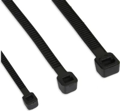 Image de InLine® 59963Q Colliers de câble, longueur 350mm, largeur 4,8mm, noir, 100 pièces