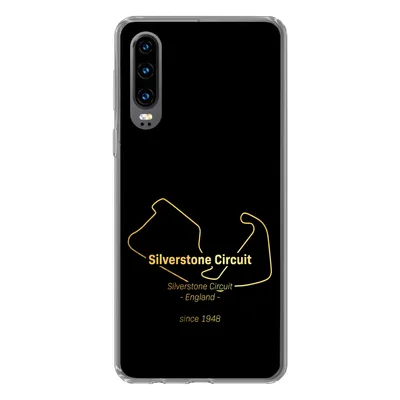 Produktbild von MuchoWow® Handyhülle Schutzhülle Hülle für Huawei P30 Formel 1 - Rennstrecke - Silverstone Silikon Softcase Handy Hülle - Kartenbesitzer