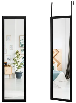 Productafbeelding van FANTASK Volledige spiegel, 33x120 cm, 2-in-1 wandspiegel en deurspiegel, hangspiegel