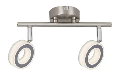Image de Rabalux 5940 Spots lampes Zora LED 2x 4,5 métal plastique chromé