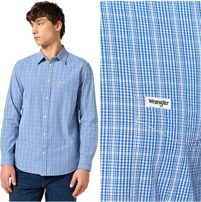 Immagine prodotto di Wrangler camicia uomo 1 punto blu 112357222 W5x2016849