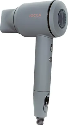 Produktbild von JOCCA - Bürstenloser Haartrockner, leise, Leistung 1600-1800 W, Ionen-Technologie, 4 Temperaturen, inklusive Stylingdüse und Diffusor Grau