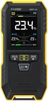 Produktbild von FNIRSI WMT-10 Zifferblatt-Hygrometer für Materialien und Holz mit LCD-Anzeige