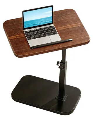 Image de Table d'appoint de forme en C, réglable en hauteur de 45 à 80 cm, avec rotation à 360°