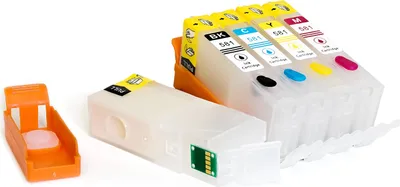 Immagine prodotto di Cartucce ricaricabili Fill In per Canon PGI-580, CLI-581 con chip permanente