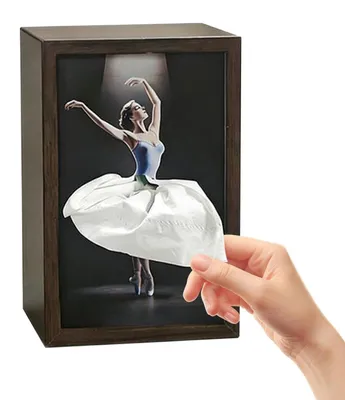 Productafbeelding van Decoratieve Tissueboxhoes met Balletdanseresontwerp