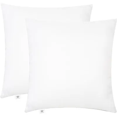Produktbild von Kissenfüllung Kopfkissen Zierkissen - 45 x 45 cm - Hohlfaser - 2 Stück - Weiß - Für Sofa und Bett