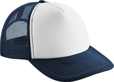 Produktbild von Beechfield - Trucker Cap Snapback PC7043 (Einheitsgröße) (Marineblau/Weiß)