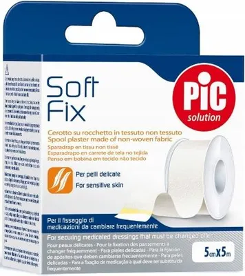 Produktbild von PIC SoftFix Vliespflaster auf Rolle 5 cm x 5 m
