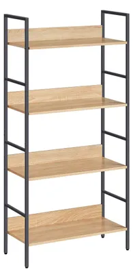 Immagine prodotto di Libreria Industrial Sonoma a 4 Ripiani in Rovere e Acciaio