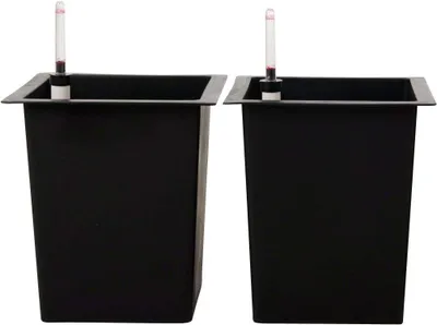 Produktbild von VIVANNO Pflanzkübel-Zubehör Kunststoff EINSATZ Bewässerung Konisch, Schwarz matt - 29x29x32 cm
