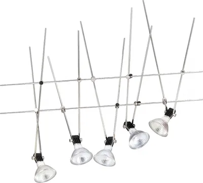 Produktbild von LED Seilsystem Strahler Spotleuche Schienensystem Spotlight : 5-flammig