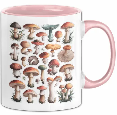 Produktbild von Pilzliebhaber Tasse Geschenkidee Pilz Fan Geschenkidee Lustig (Rosa)