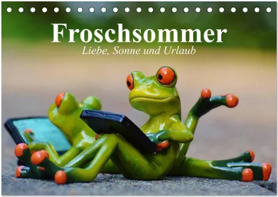 Produktbild von Froschsommer. Liebe, Sonne und Urlaub (Tischkalender 2026 DIN A5 quer), CALVENDO Monatskalender