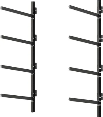 Image de Étagère murale pour le stockage de kayaks, pouvant accueillir 4 kayaks, canoës, planches de surf, paddleboards ou petits bateaux. Support pour kayak avec une capacité de charge de 136 kg
