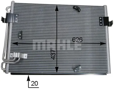 Produktbild von Kondensator, Klimaanlage MAHLE AC 174 000S