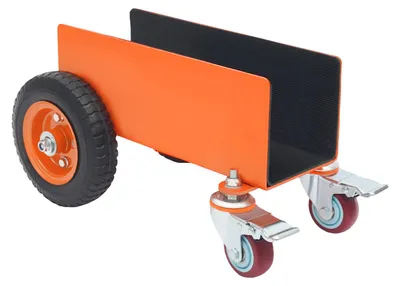 Image de Chariot de manutention, acier allié, capacité de charge de 300 kg, dimensions 45 x 31,5 x 25,5 cm, roues pneumatiques de 20,32 cm, assemblage requis
