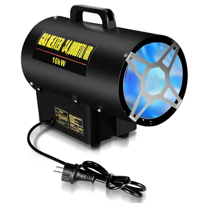 Obrázok produktu pre TolleTour 10kW plynový ohrievač plynový ohrievač s ventilátorom plynový ohrievač kanón sálavý plynový ohrievač stavebný ohrievač plynový ohrievač s ventilátorom vrátane plynovej hadice a reduktora tlaku ohrievač s ventilátorom
