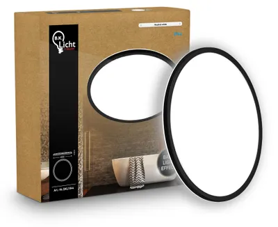 Produktbild von B.K.Licht - LED Deckenlampe mit indirektem Licht, Flach, Neutralweißes Licht, IP