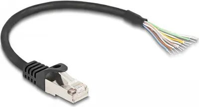 Zdjęcie produktu dla DELOCK Kabel RJ50 Stecker zu offenen Kabelenden S/FTP 0,25m