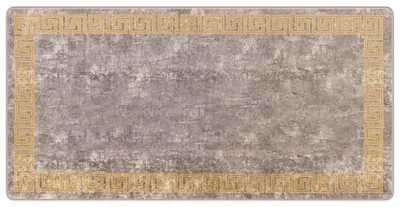 Zdjęcie produktu dla vidaXL Dywanik MARSA, szary, 100 x 200 cm, poliester i PVC