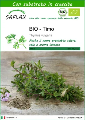 Immagine prodotto di SAFLAX -- Timo - 800 semi - Con substrato - Thymus