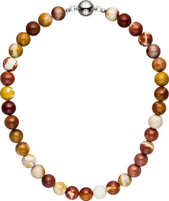Produktbild von JOBO Halskette Kette Mookait 45 cm Mookaitkette Steinkette Edelsteinkette