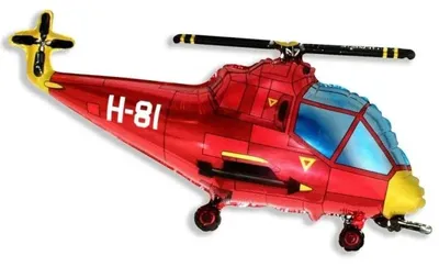 Obrázek produktu pro Foliová balónková helikoptéra, 60 cm - Flexmetal