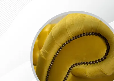Obrázok produktu pre Chesterfield 2 miestny nábytok moderný dizajn textilné pohovky do obývačky žlté pohovky