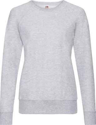 Produktbild von Lightweight Raglan Sweat Lady-Fit ,Farbe: graumeliert ,Größe: S