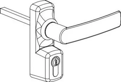 Produktbild von Oltre Außenmanöver mit FAPIM-Zylinder - weiß 9010 - 8568A/32