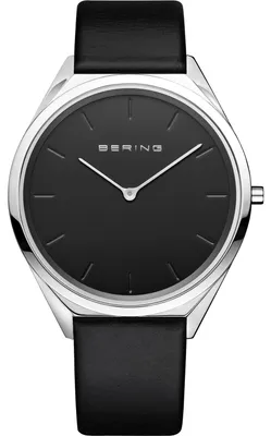 Produktbild von Bering Armbanduhr 17039-402 Ultra Slim Lederband schwarz