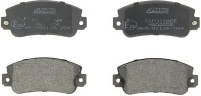 Produktbild von ABE Bremsbeläge Satz Vorne für FIAT Seicento / 600 Schrägheck (187) C1F011ABE