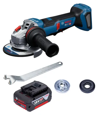Produktbild von Bosch GWS 18V-11 PS Akku Winkelschleifer 18 V 125 mm Brushless + 1x Akku 4,0 Ah - ohne Ladegerät